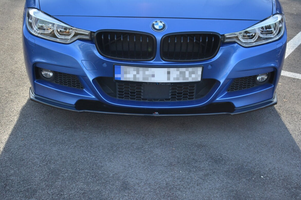 Maxton Parts - Frontlippe passend für BMW 3er M-Paket F30 / F30 FL schwarz Hochglanz