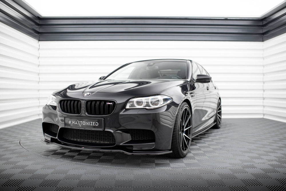 Maxton Parts - Frontlippe passend für BMW M5 F10/ F11 schwarz Hochglanz (BM-5-10-M-FD2-G)