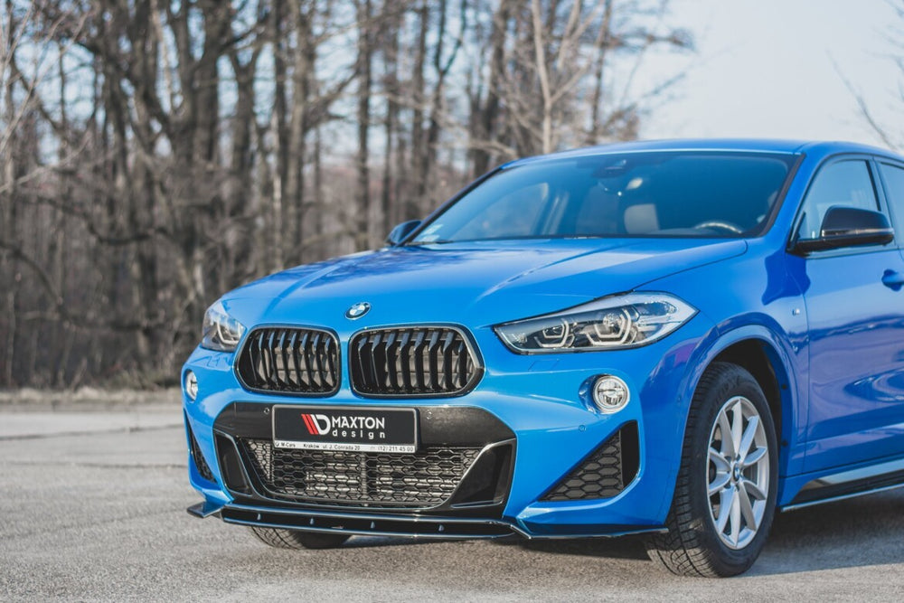 Maxton Parts - Frontlippe passend für BMW X2 F39 M-Paket schwarz Hochglanz