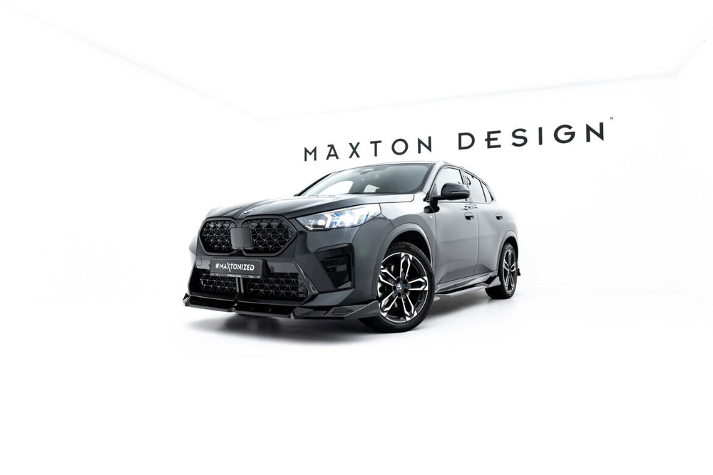 Maxton Parts - Frontlippe passend für BMW X2 M-Paket / iX2 U10 schwarz Hochglanz