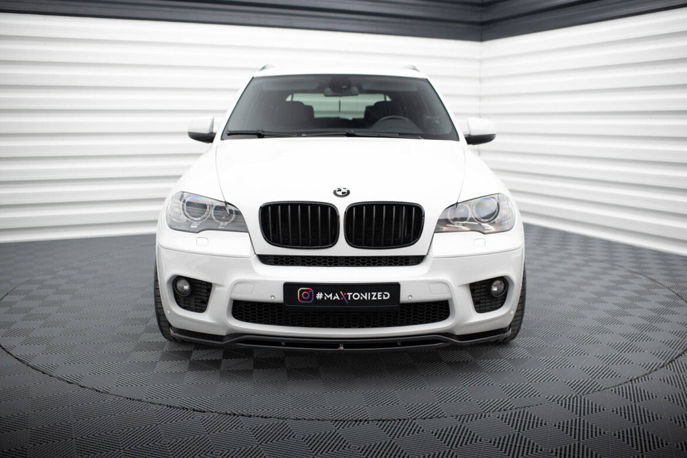 Maxton Parts - Frontlippe passend für BMW X5 E70 FL M Paket schwarz Hochglanz