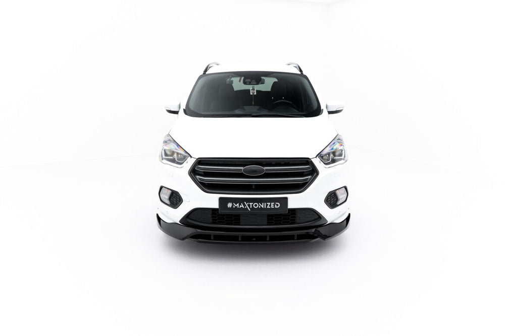 Maxton Parts - Frontlippe passend für Ford Kuga ST-Line Mk2 FL schwarz Hochglanz