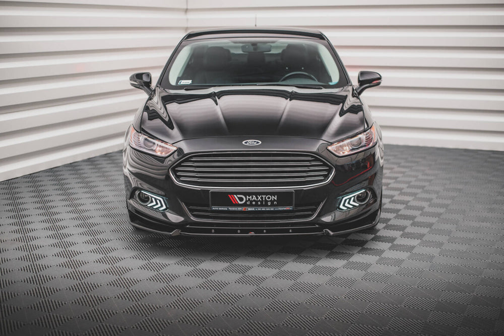 Maxton Parts - Frontlippe passend für Ford Mondeo Mk5 schwarz Hochglanz