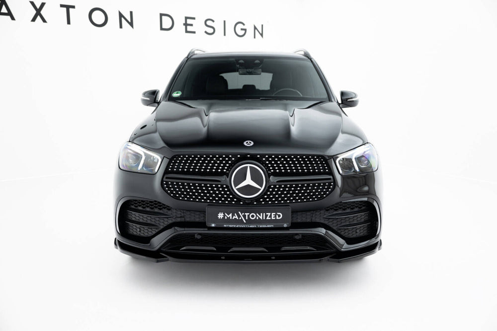 Maxton Parts - Frontlippe passend für Mercedes-AMG / AMG-Line GLE SUV W167 schwarz Hochglanz
