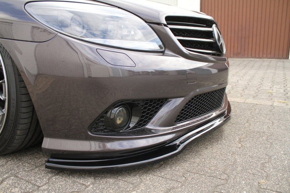 Maxton Parts - Frontlippe passend für Mercedes CL 500 C216 AMGLINE schwarz Hochglanz
