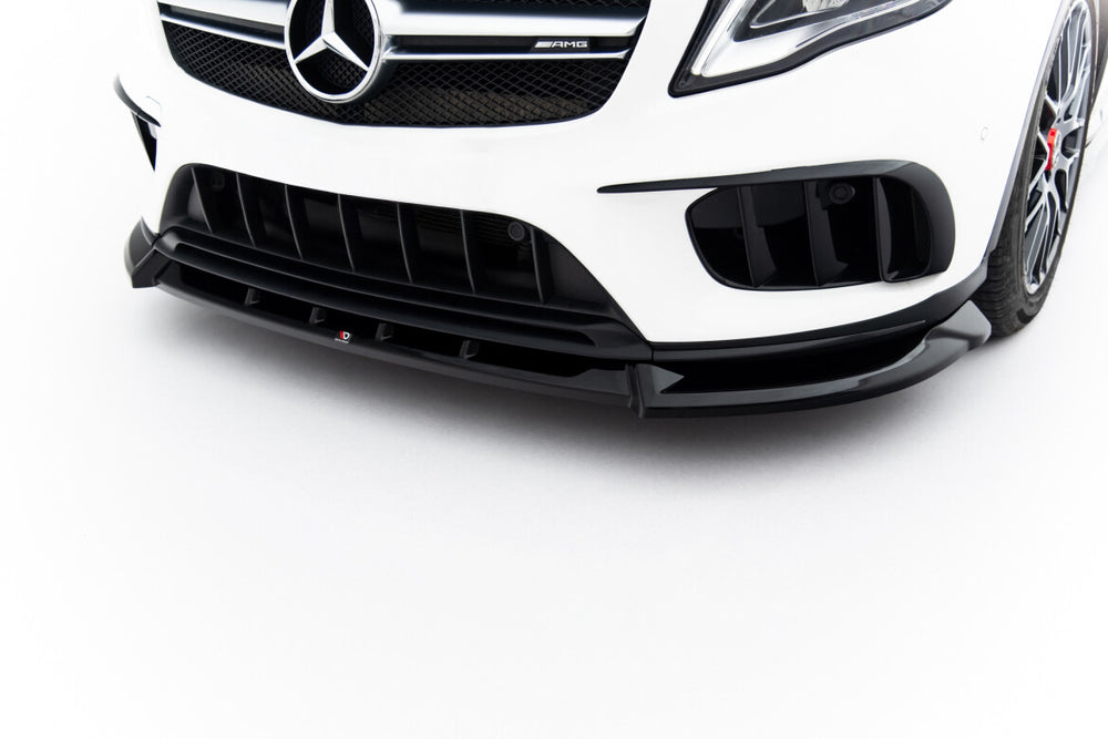 Maxton Parts - Frontlippe passend für Mercedes GLA 45 AMG X156 FL schwarz Hochglanz