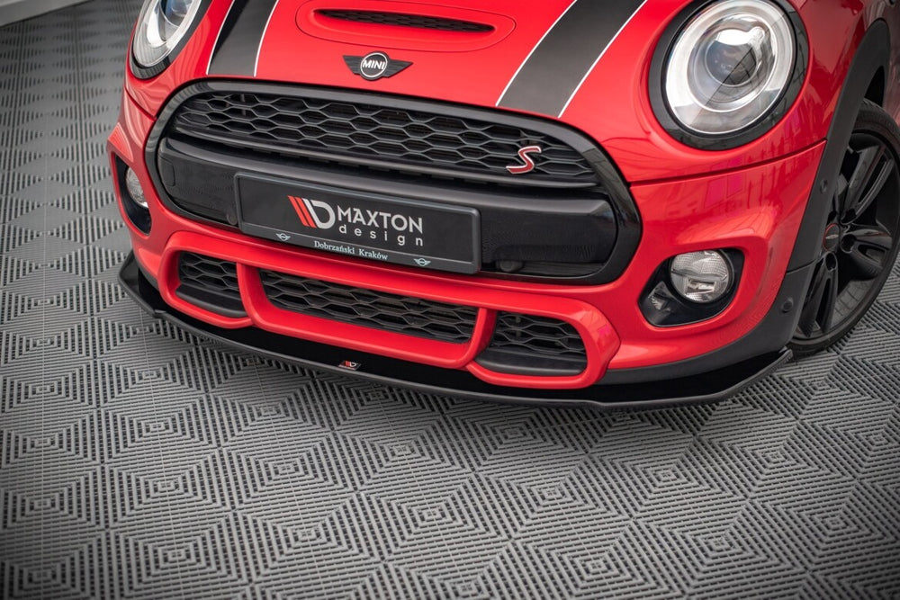 Maxton Parts - Frontlippe passend für Mini Cooper S John Cooper Works F56 schwarz Hochglanz