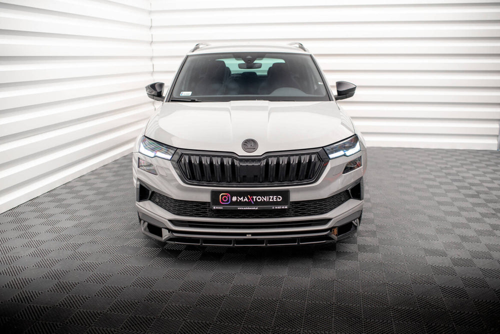 Maxton Parts - Frontlippe passend für Skoda Karoq Sportline Mk1 FL schwarz Hochglanz