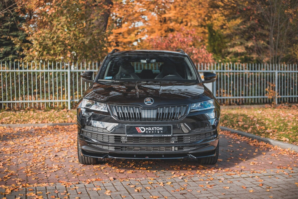 Maxton Parts - Frontlippe passend für Skoda Karoq Sportline schwarz Hochglanz