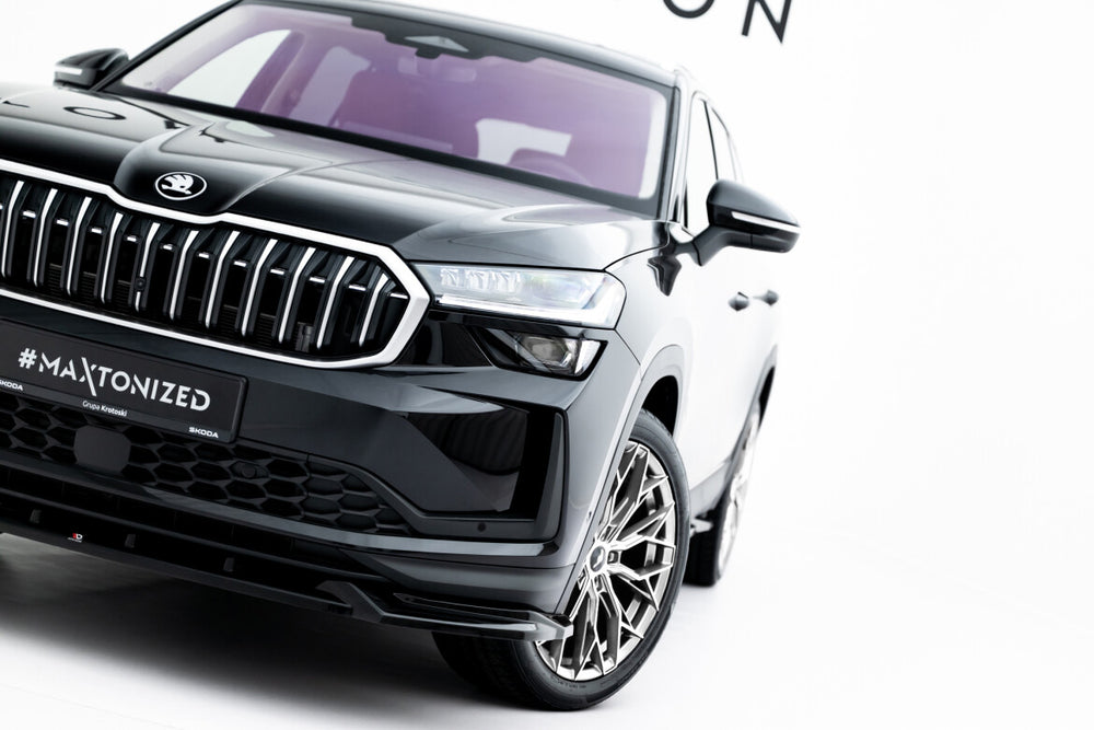 Maxton Parts - Frontlippe passend für Skoda Kodiaq Mk2 schwarz Hochglanz
