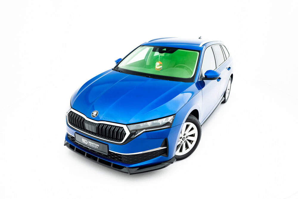 Maxton Parts - Frontlippe passend für Skoda Octavia Liftback / Combi Mk4 FL schwarz Hochglanz