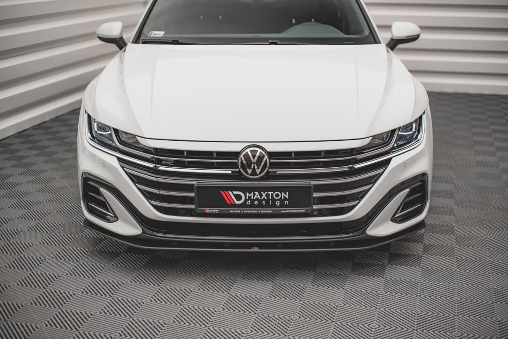 Maxton Parts - Frontlippe passend für VW Arteon Limousine / Shooting Brake R-Line Mk1 FL schwarz matt