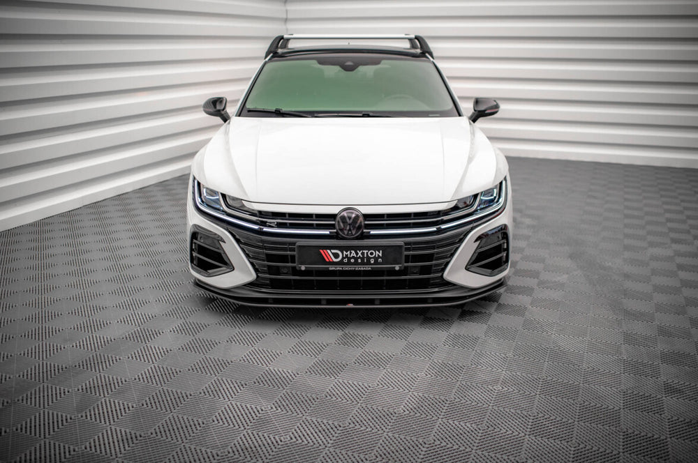 Maxton Parts - Frontlippe passend für VW Arteon R Limousine / Shooting Brake Mk1 Faceift schwarz matt