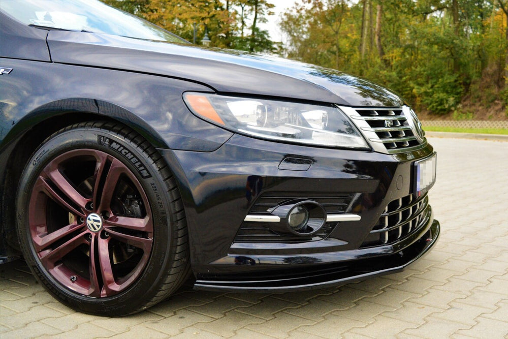 Maxton Parts - Frontlippe passend für VW CC R-LINE schwarz Hochglanz