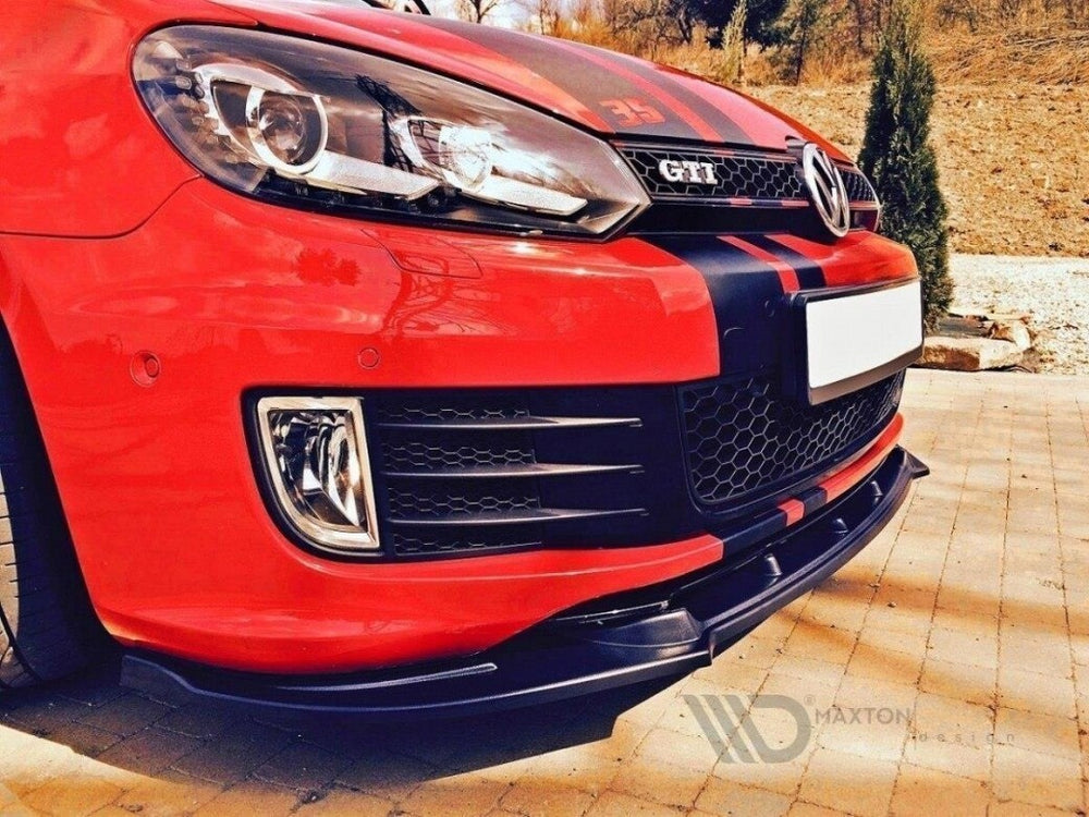 Maxton Parts - Frontlippe passend für VW Golf 6 GTI 35TH schwarz Hochglanz