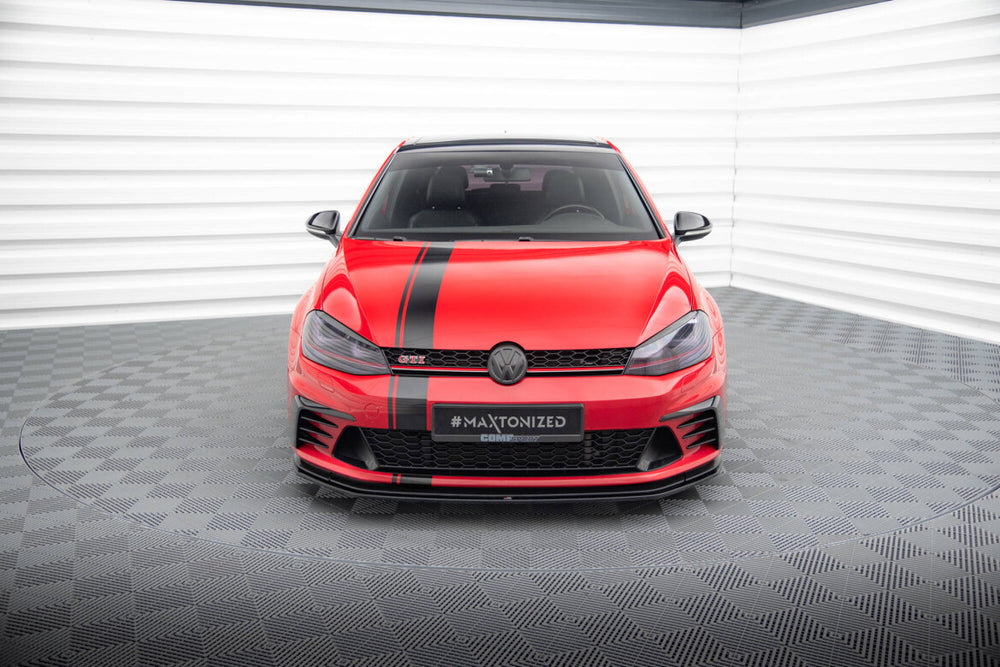 Maxton Parts - Frontlippe passend für VW Golf GTI Clubsport Mk7 schwarz Hochglanz