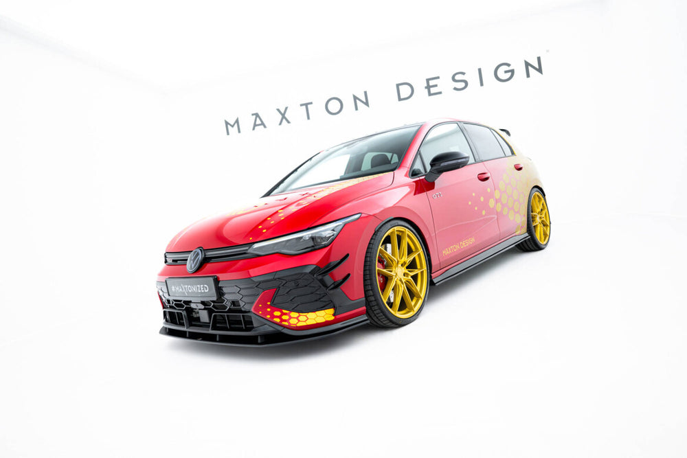 Maxton Parts - Frontlippe passend für VW Golf GTI Clubsport Mk8 FL schwarz matt