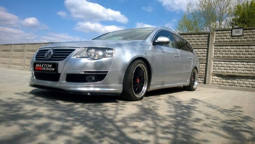 Maxton Parts - Frontlippe passend für VW Passat B6 R-LINE schwarz Hochglanz