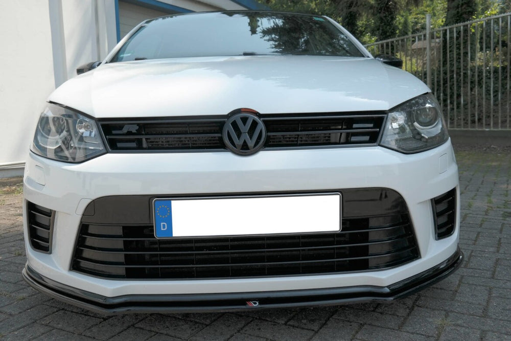 Maxton Parts - Frontlippe passend für VW Polo WRC Mk5 schwarz Hochglanz