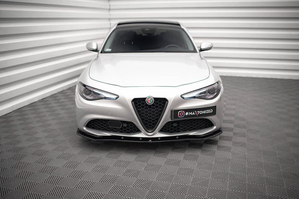 Maxton Parts - Frontlippe V.1 passend für Alfa Romeo Giulia Sport schwarz Hochglanz