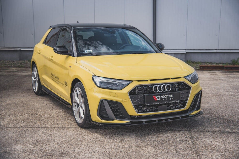 Maxton Parts - Frontlippe V.1 passend für Audi A1 S-Line GB schwarz Hochglanz