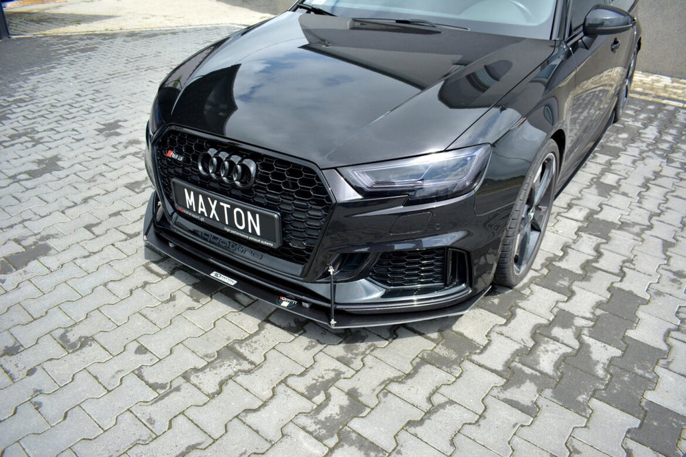 Maxton Parts - Frontlippe V.1 passend für Audi RS3 Sportback 8V FL schwarz matt