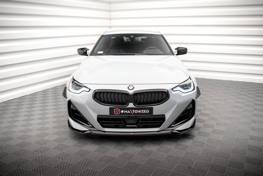 Maxton Parts - Frontlippe V.1 passend für BMW 2 Coupe M-Paket / M240i G42 schwarz Hochglanz
