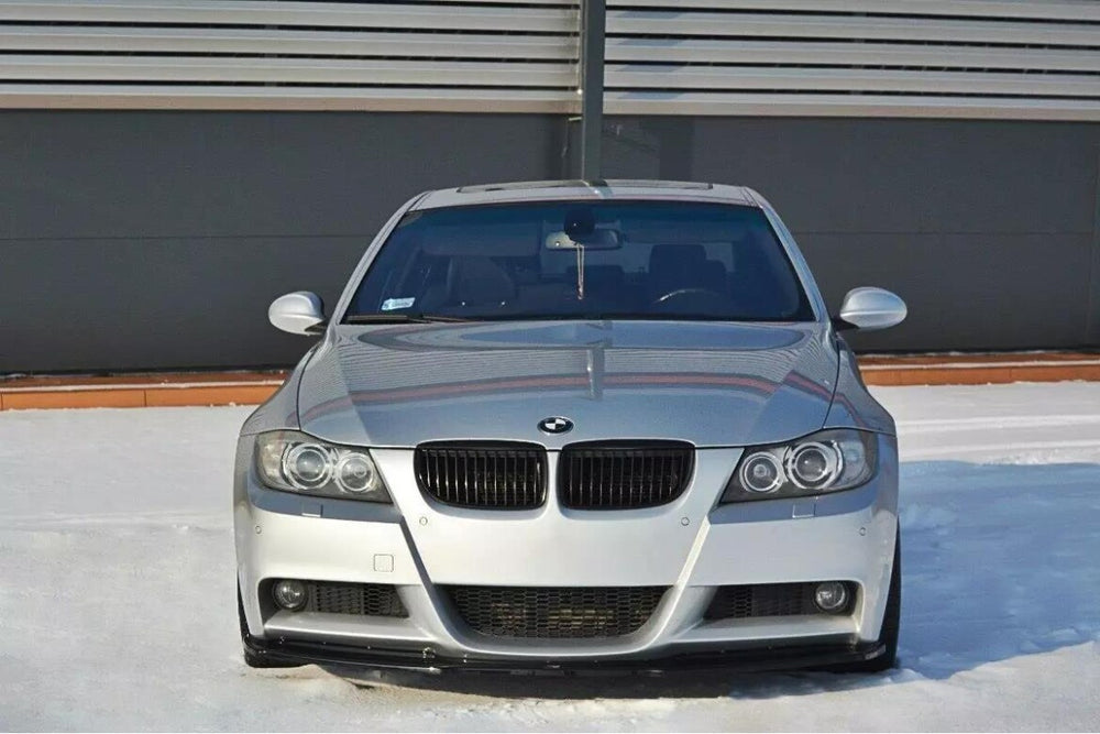 Maxton Parts - Frontlippe V.1 passend für BMW 3er E90 M Paket schwarz Hochglanz