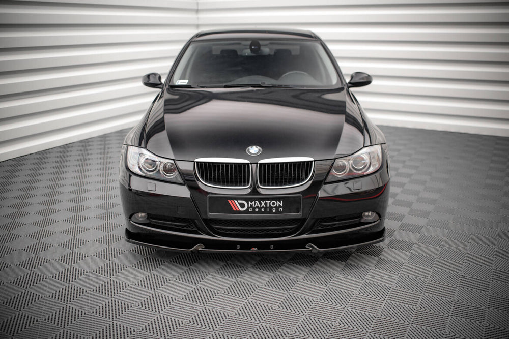 Maxton Parts - Frontlippe V.1 passend für BMW 3er E90 schwarz Hochglanz