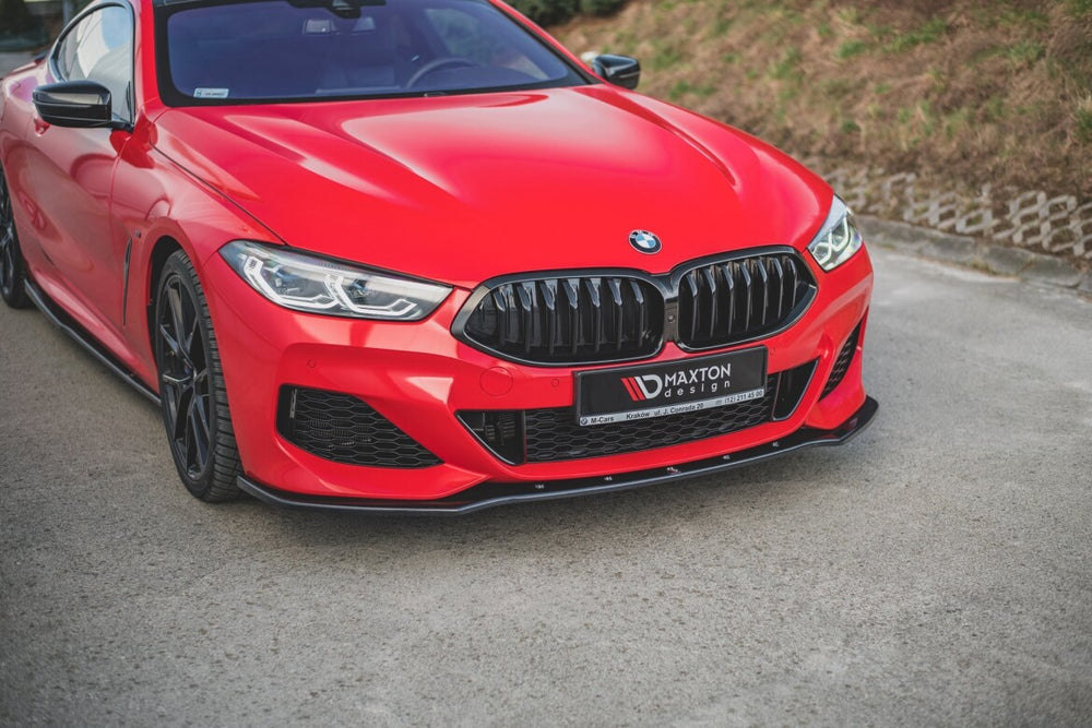 Maxton Parts - Frontlippe V.1 passend für BMW 8 Coupe G15 / 8 Gran Coupe M Paket G16 schwarz Hochglanz