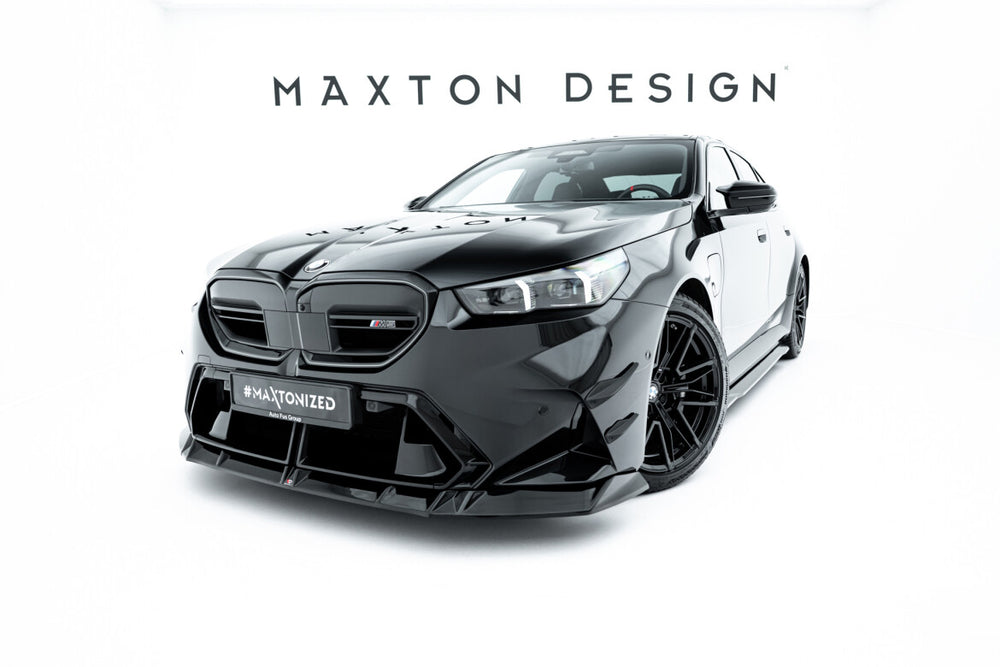 Maxton Parts - Frontlippe V.1 passend für BMW M5 Limousine / Touring G90 schwarz Hochglanz