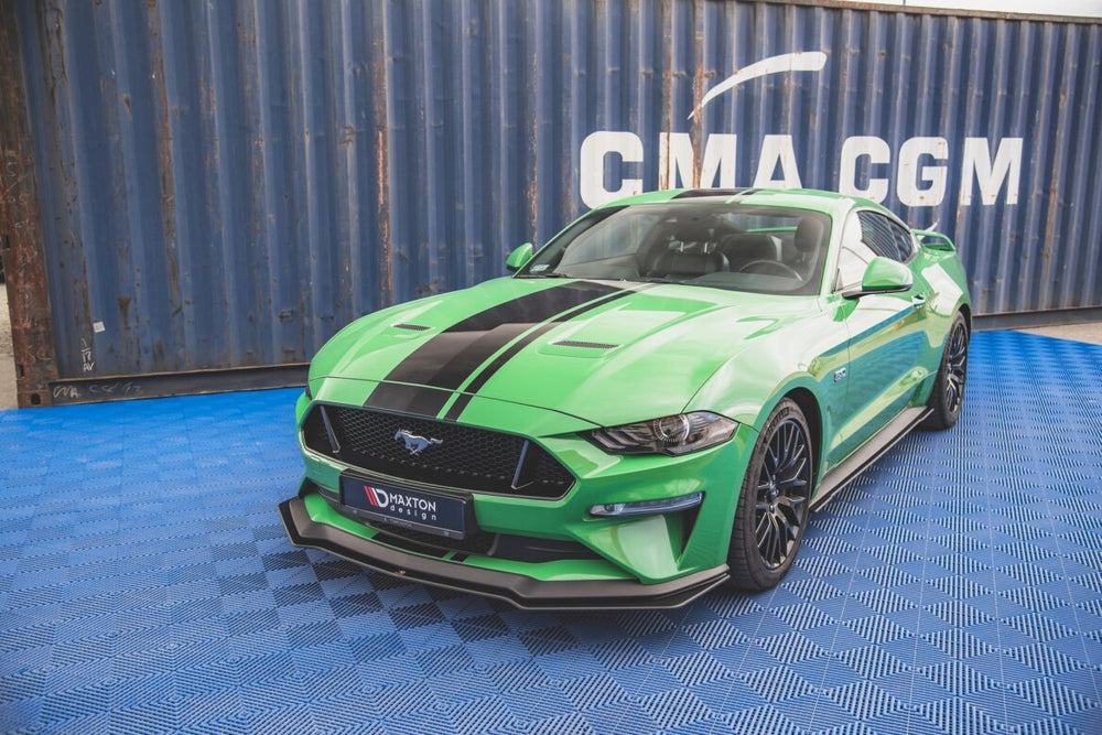 Maxton Parts - Frontlippe V.1 passend für Ford Mustang GT MK6 FL schwarz matt