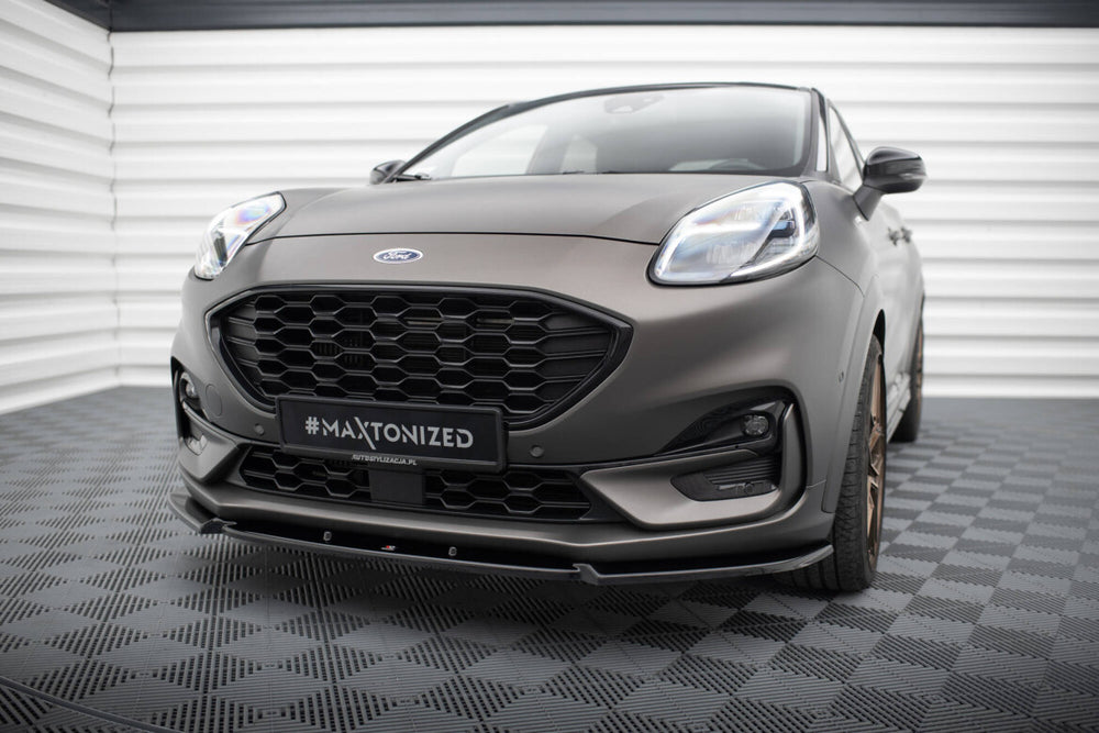 Maxton Parts - Frontlippe V.1 passend für Ford Puma ST-Line Mk1 schwarz Hochglanz