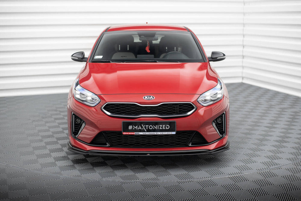Maxton Parts - Frontlippe V.1 passend für Kia Ceed GT / GT-Line Mk3 / Proceed Mk1 schwarz Hochglanz