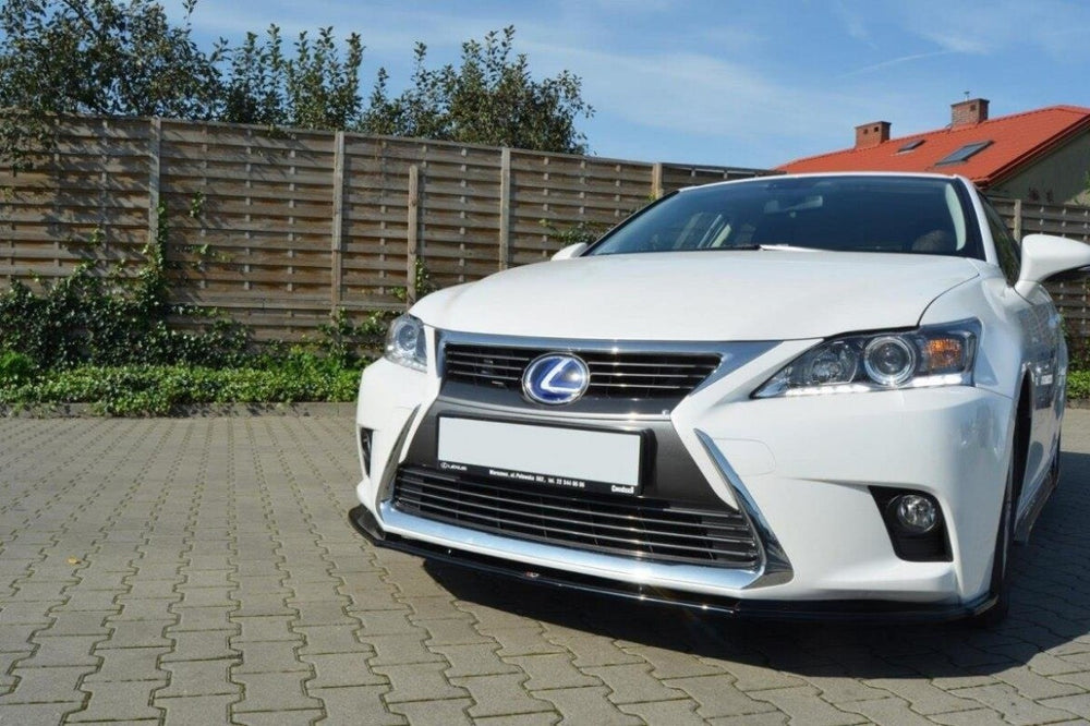 Maxton Parts - Frontlippe V.1 passend für Lexus CT Mk1 FL schwarz Hochglanz