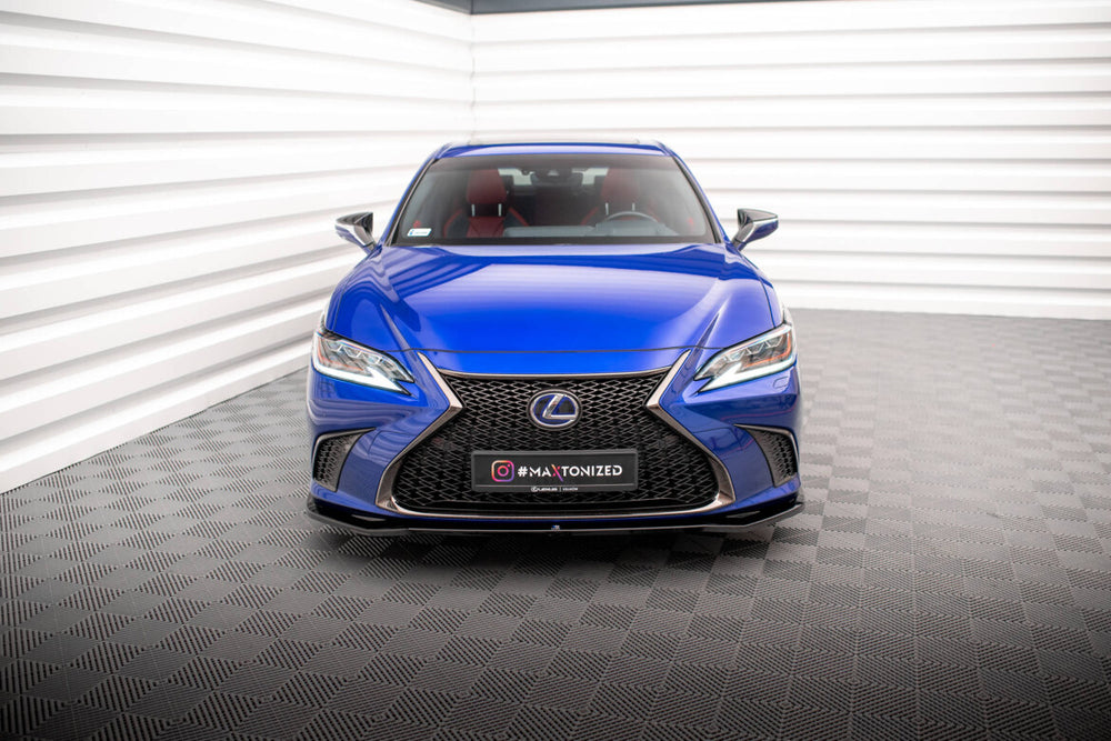 Maxton Parts - Frontlippe V.1 passend für Lexus ES F Sport Mk7 schwarz Hochglanz