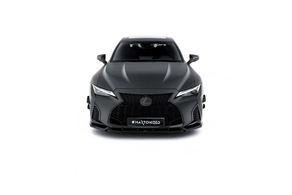 Maxton Parts - Frontlippe V.1 passend für Lexus IS 500 Mk3 Facelift 2 (XE30) schwarz Hochglanz
