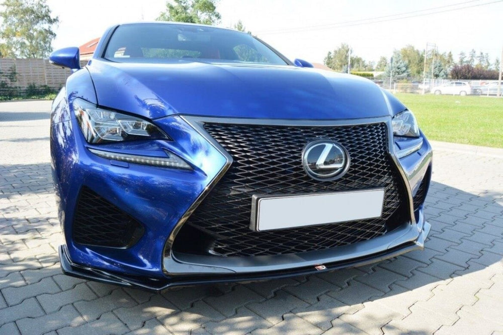 Maxton Parts - Frontlippe V.1 passend für Lexus RC F schwarz Hochglanz