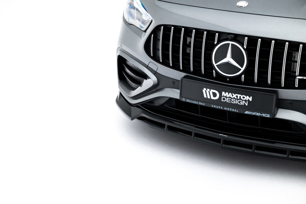 Maxton Parts - Frontlippe V.1 passend für Mercedes-AMG GLA 35 H247 FL schwarz Hochglanz