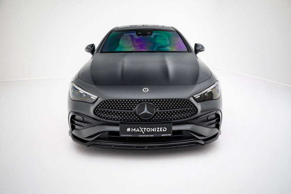 Maxton Parts - Frontlippe V.1 passend für Mercedes CLE AMG-Line C236 schwarz Hochglanz