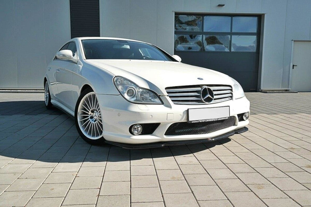 Maxton Parts - Frontlippe V.1 passend für Mercedes CLS C219 55AMG schwarz Hochglanz