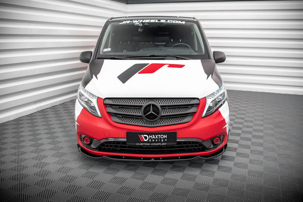 Maxton Parts - Frontlippe V.1 passend für Mercedes Vito W447 FL schwarz Hochglanz