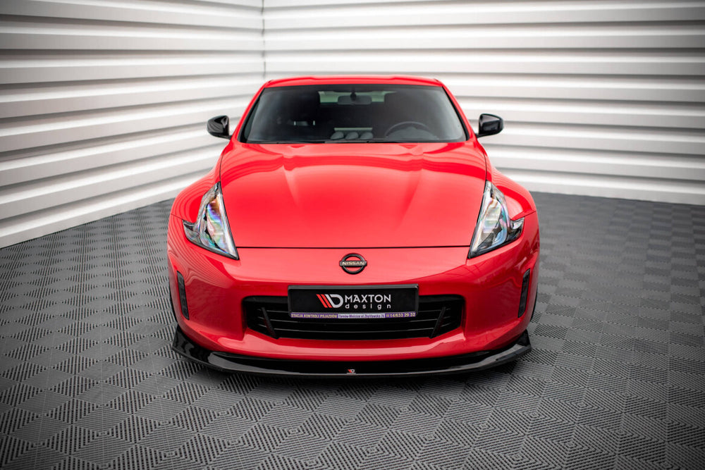 Maxton Parts - Frontlippe V.1 passend für Nissan 370Z FL schwarz Hochglanz