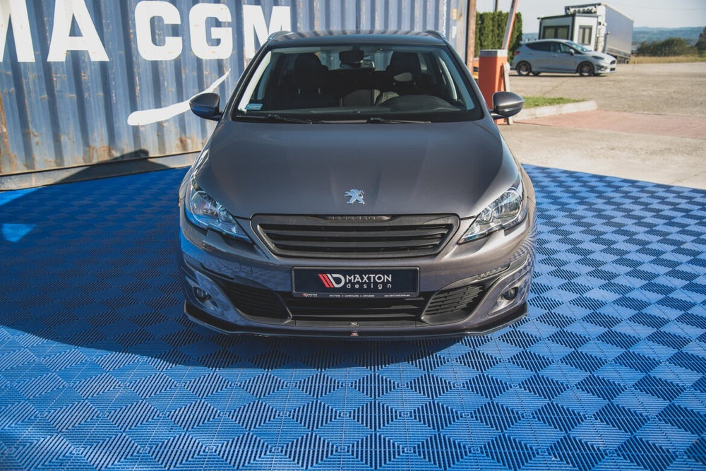 Maxton Parts - Frontlippe V.1 passend für Peugeot 308 Mk2 schwarz Hochglanz