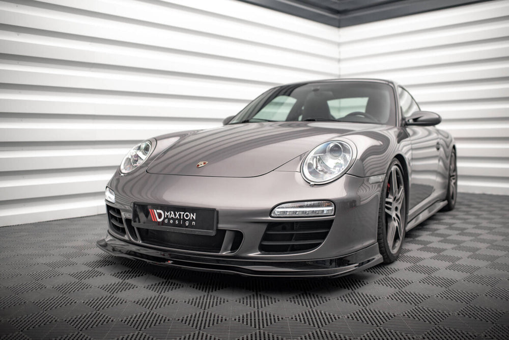 Maxton Parts - Frontlippe V.1 passend für Porsche 911 Carrera GTS 997 FL schwarz Hochglanz