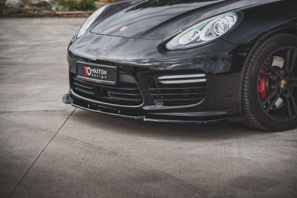 Maxton Parts - Frontlippe V.1 passend für Porsche Panamera Turbo 970 FL schwarz Hochglanz