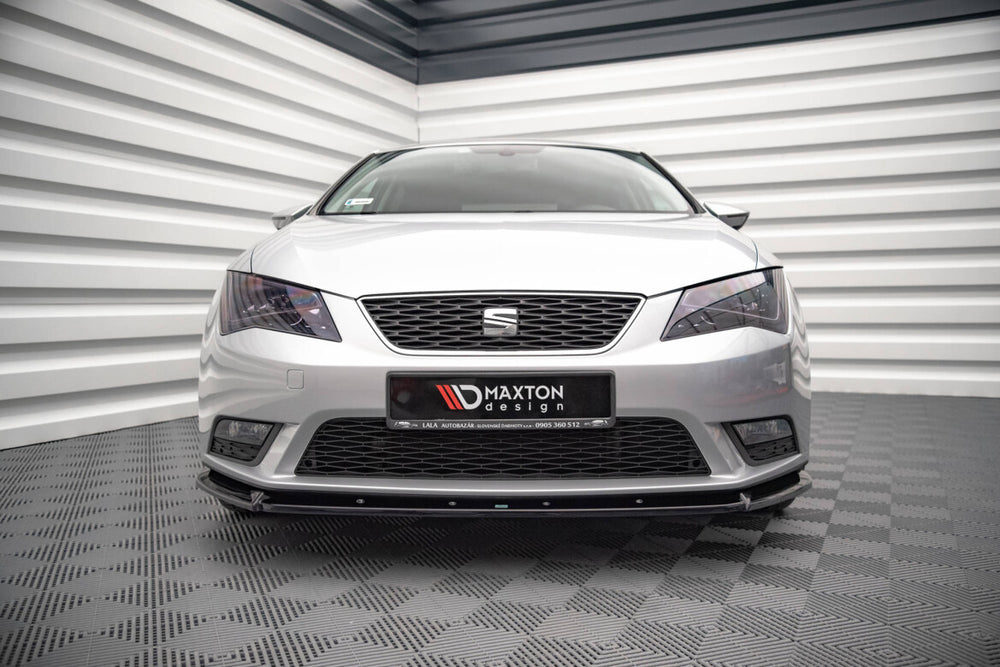 Maxton Parts - Frontlippe V.1 passend für Seat Leon Mk3 schwarz Hochglanz