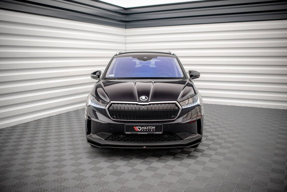 Maxton Parts - Frontlippe V.1 passend für Skoda Enyaq iV schwarz Hochglanz
