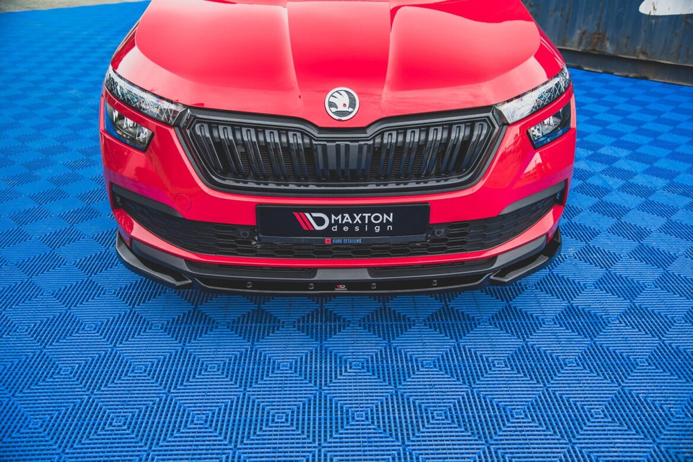 Maxton Parts - Frontlippe V.1 passend für Skoda Kamiq Mk1 schwarz Hochglanz