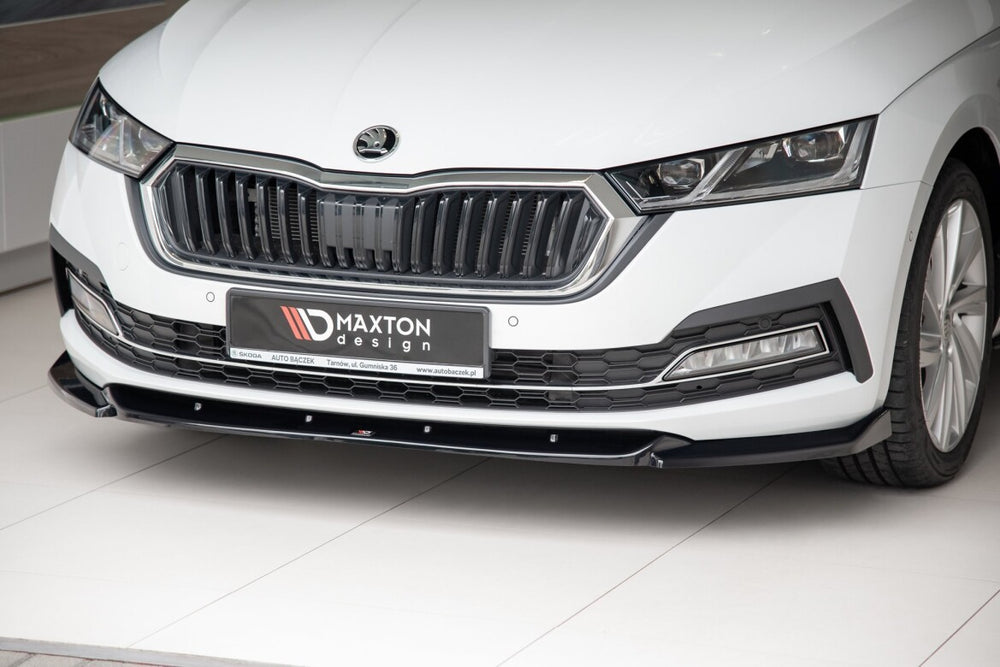 Maxton Parts - Frontlippe V.1 passend für Skoda Octavia Mk4 schwarz Hochglanz